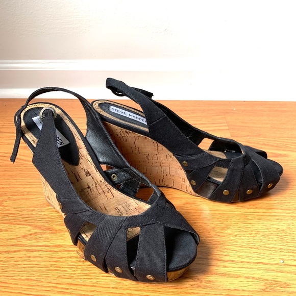 Steve Madden, Black Canvas Sandals - Picture 5 of 5